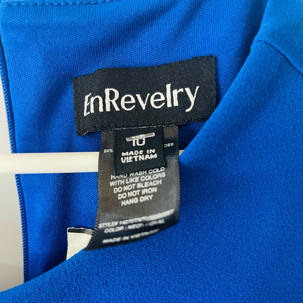 Revelry Royal Blue Asymmetrical Dress - Picture 4 of 5